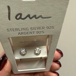Sterling Silver Zirconia Earrings